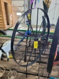 Steel Wheel Yard Art