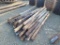 (30) 7' Wood Fence Posts