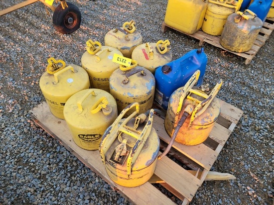 Pallet Of Fuel Cans