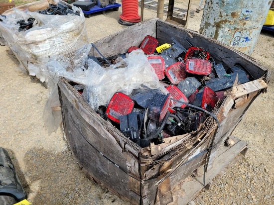Crate Of New Take Off Truck Lights