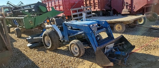 FORD 6120 TRACTOR W/ LOADER & (2)  BELLY MOWERS