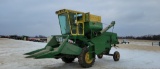 JOHNN DEERE 55 COMBINE WITH JD 235 2 ROW HEAD