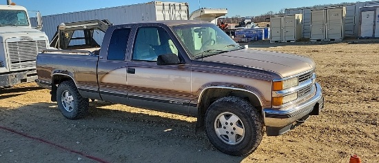 1995 CHEVY K1500 TRUCK, EXT CAB, 4WD