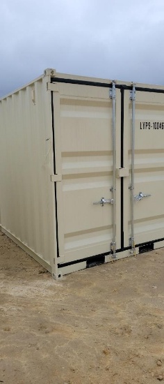 NEW 9' STORAGE CONTAINER WITH SIDE DOOR AND WINDOW