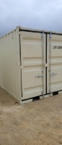 NEW 9' STORAGE CONTAINER WITH SIDE DOOR AND WINDOW