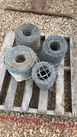 PALLET OF BARB WIRE