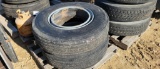 GROUP OF 2 295X 22.5 TIRES ON RIMS