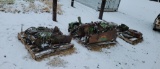 (3 ) PALLETS WITH MISC JOHN DEERE TRACTOR PARTS