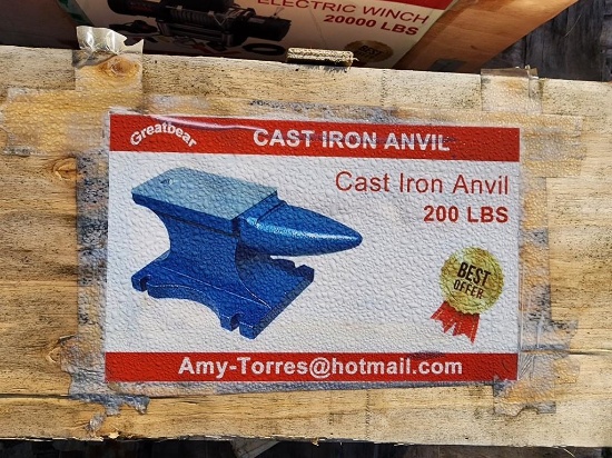 New Great Bear 200# Cast Iron Anvil