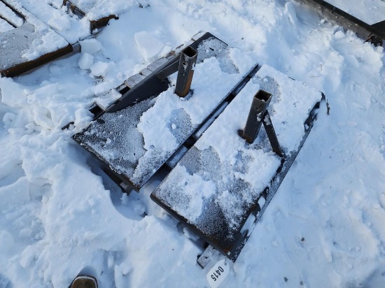 New Kit Skid Steer Receiver Hitch Plates