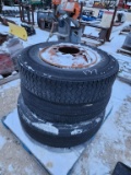 (3) - 11R-22.5 Tires & Rims
