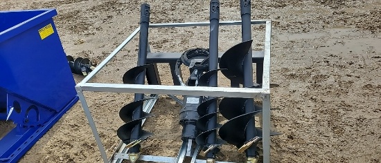 NEW GREAT BEAR SKID LOADER AUGER WITH 3 BITS