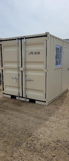 NEW 9' STORAGE CONTAINER WITH SIDE DOOR