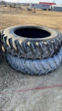 PAIR FIRESTONE 18.4-46 RADIAL TIRES