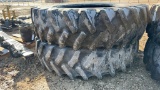 PAIR FIRESTONE 18.4-46 RADIAL TIRES