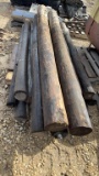 USED WOOD POSTS ( STORED INSIDE)