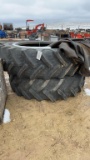 (2) BKT 18.4 X 42 TIRES AND TUBES