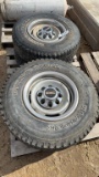 (4) CHEVY 8 LUG RIMS AND TIRES
