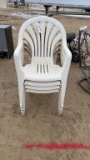 (8) PLASTIC CHAIRS