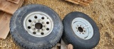 (2) TIRES DIFFERENT SIZES