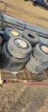 MISC LAWN MOWER TIRES AND RIMS ON PALLET