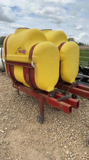 PAIR DEMCO SADDLE TANKS W/ BRACKETS