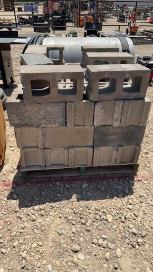PALLET OF CEMENT BRICKS
