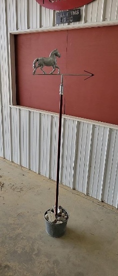 HORSE WEATHER VANE 6' HITCH