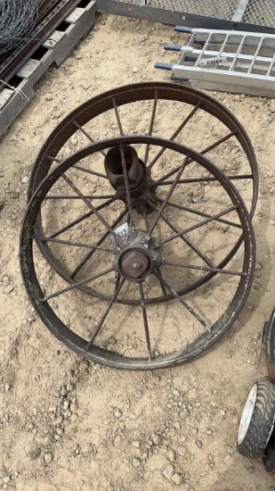 (2) STEEL WHEELS