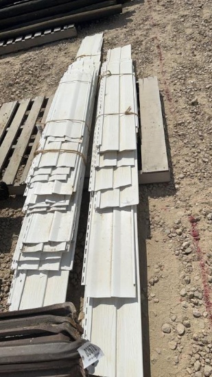 BUNDLE OF DOUBLE 4 VINYL SIDING - VARIOUS LENGTHS