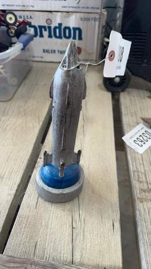 CAST IRON ROCKET BANK