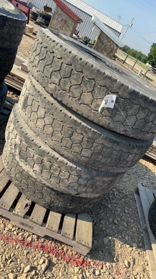 (4) 275/70R24.5 TIRES