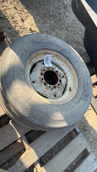 (2) IMPLEMENT TIRES ON RIMS