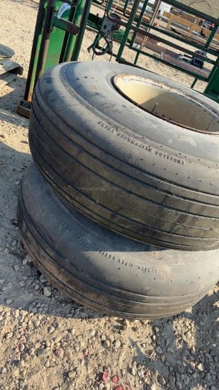 (2) AIRCRAFT TIRES AND RIMS