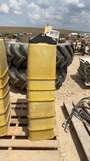 (6) JOHN DEERE 1.6 BU FIBERGLASS PLANTER HOPPERS