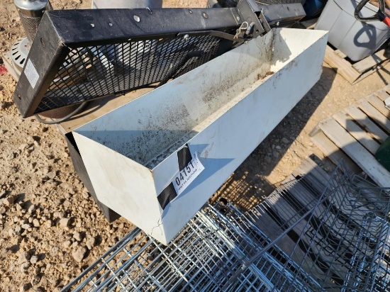(2) STEEL PLANTERS