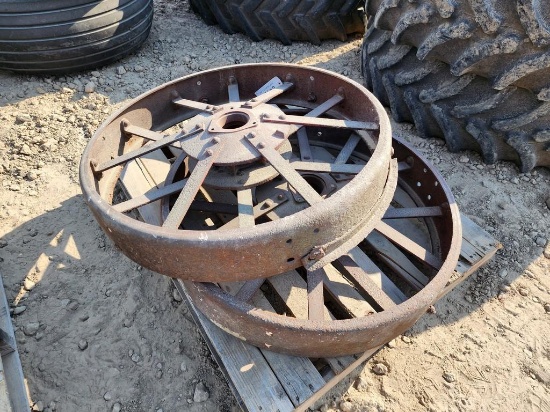 (2) STEEL WHEELS