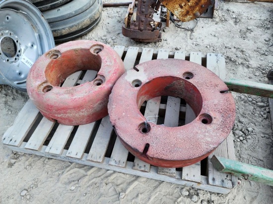 PAIR INTERNATIONAL 500# REAR WHEEL WEIGHTS