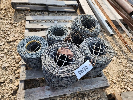 SPOOLS OF BARB WIRE