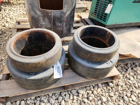 NEW 4 FORKLIFT TIRES