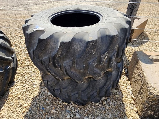 (2) FIRESTONE 21L-24 BACKHOE TIRES