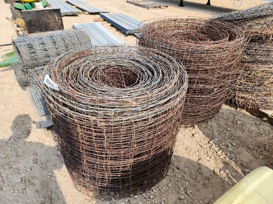 2 ROLLS USED WOVEN WIRE
