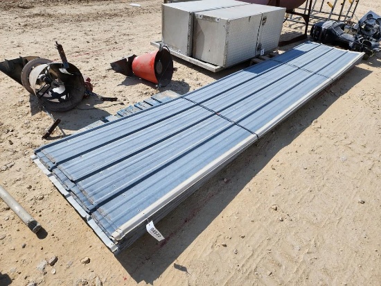 36" X 16' TIN SHEETS WITH 9" RIB SPACING