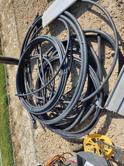 ROLLS BLACK PLASTIC FLEXIBLE PIPE- ASST'D LENGTHS