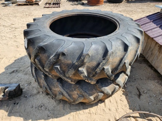 PAIR 18.4 X 38 TIRES