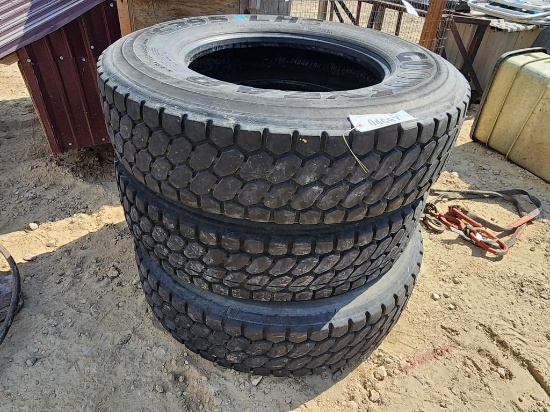 (3) 295/80-22.5 TIRES