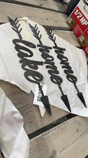 (3) METAL SIGNS