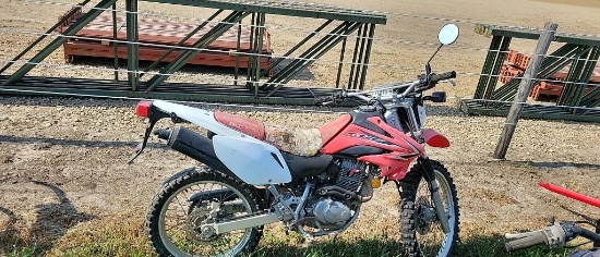 2009 HONDA CRF230L RED MOTORCYCLE