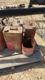 (4) OIL CANS