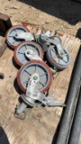 SET OF 4 WHEELS FOR SCAFFOLDING